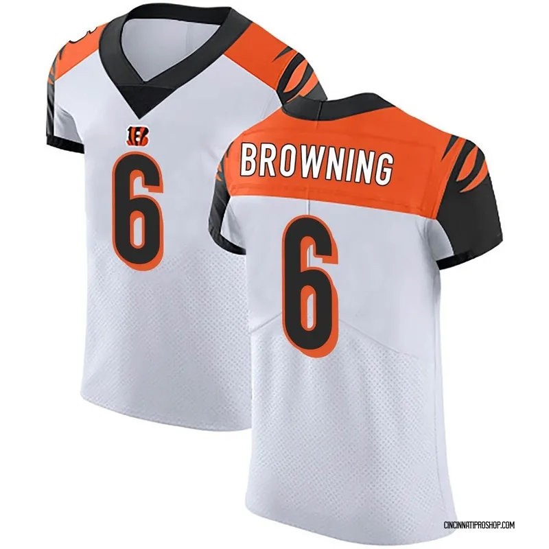 Jake Browning Cincinnati Bengals Men's Orange Name & Number Logo T-Shirt 