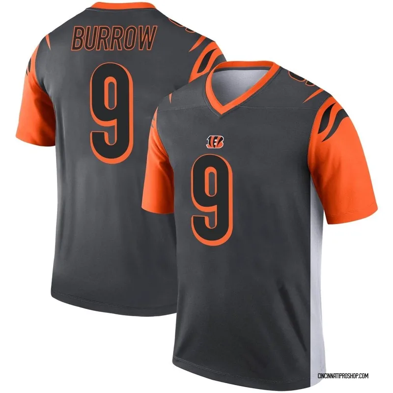 Men's Joe Burrow Cincinnati Bengals Legend Silver Jersey