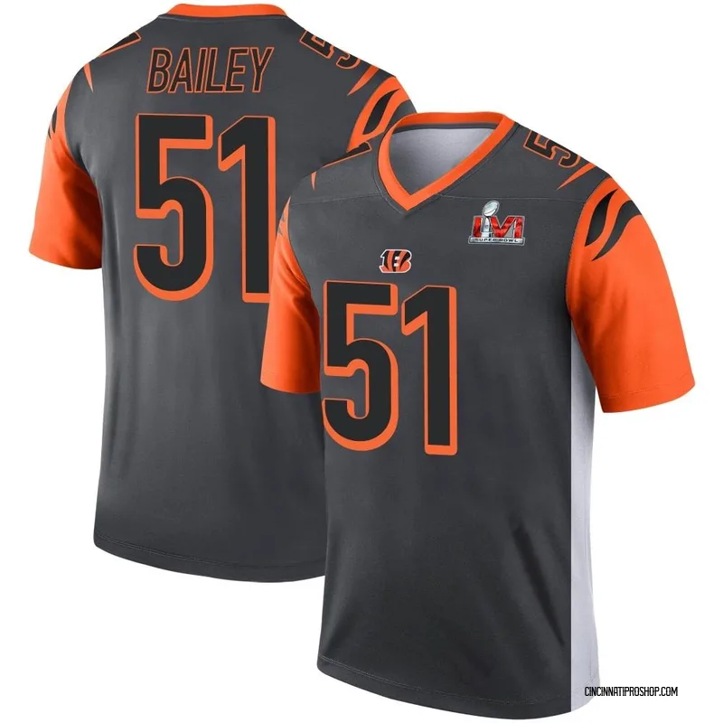 White Youth Markus Bailey Cincinnati Bengals Legend Color Rush Super Bowl  LVI Bound Jersey