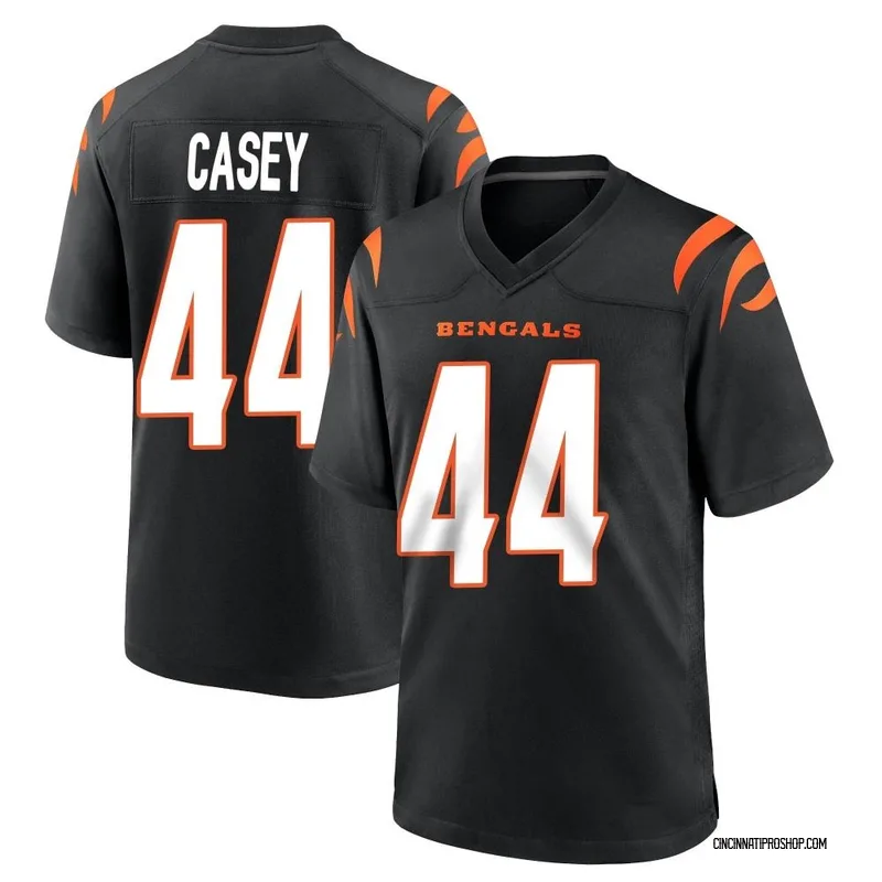 Black Men's Aaron Casey Cincinnati Bengals Game Team Color Jersey