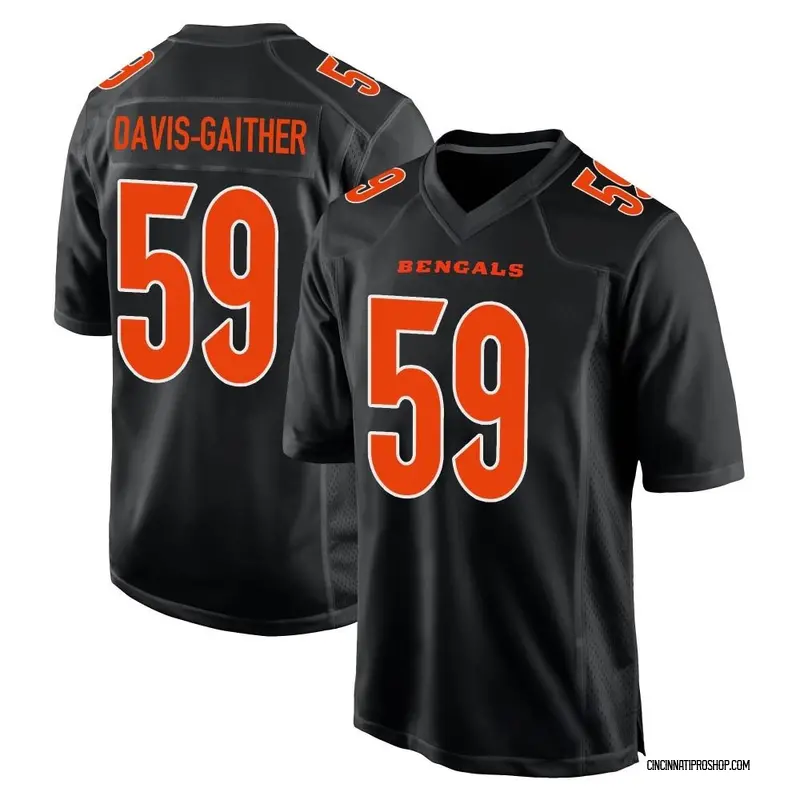 Akeem 59 Davis Gaither Cincinnati Bengals Super Bowl LVII Men Game Jersey-  White - Bluefink