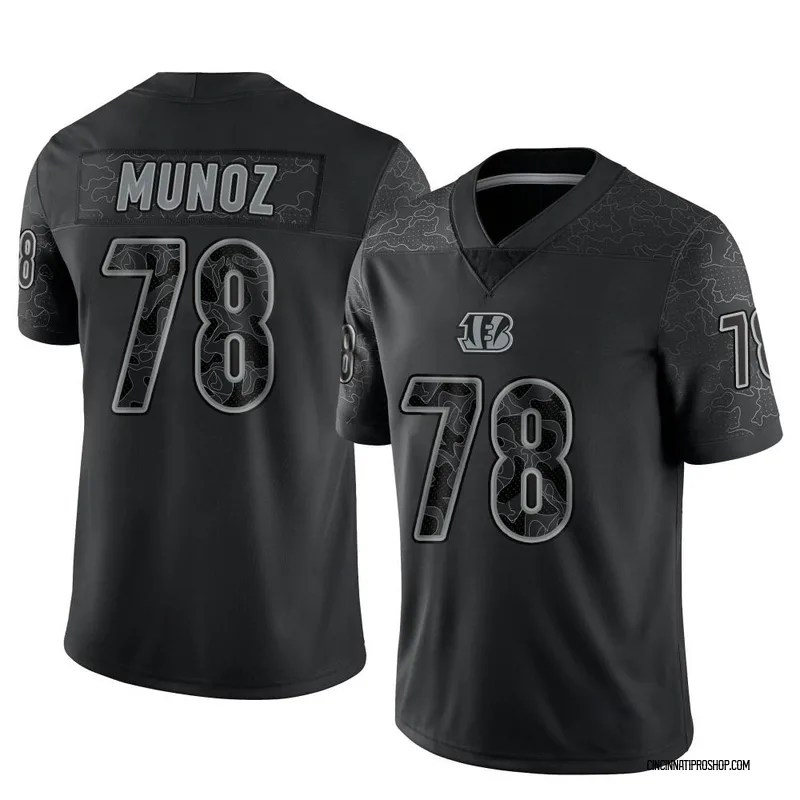 Mitchell & Ness Men's Cincinnati Bengals Anthony Munoz #78 1989 Black  Throwback Jersey