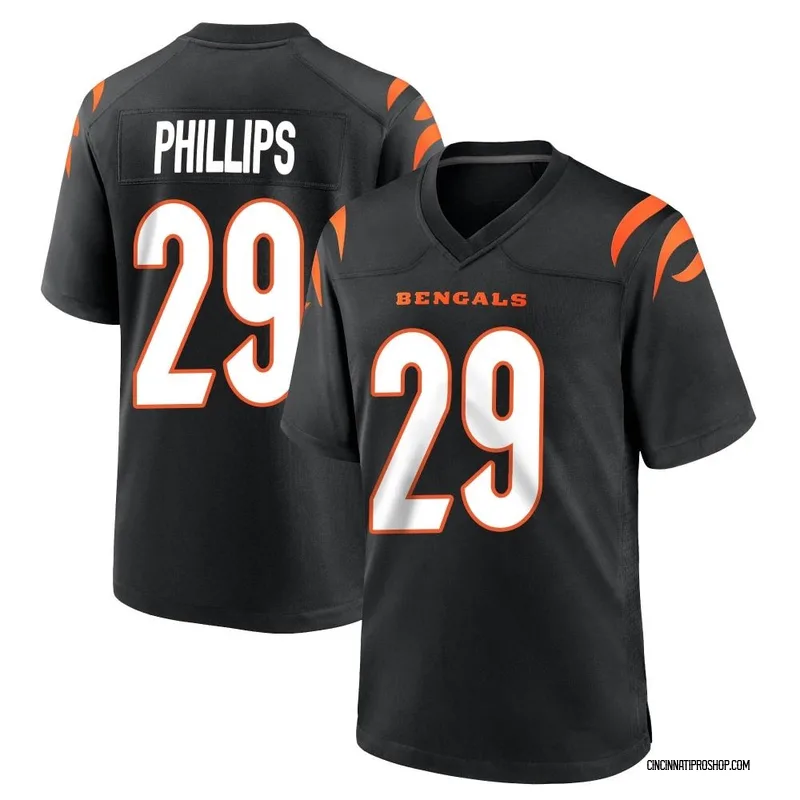 White Youth Antonio Phillips Cincinnati Bengals Game Jersey