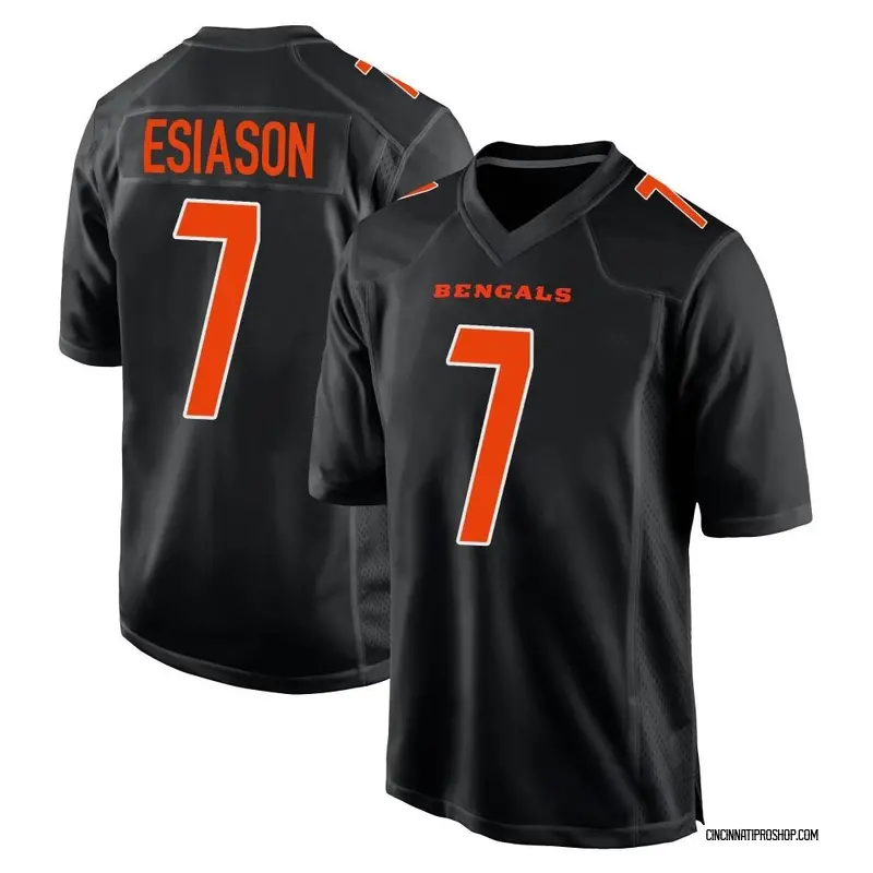 Black Men's Boomer Esiason Cincinnati Bengals Game Fashion Jersey