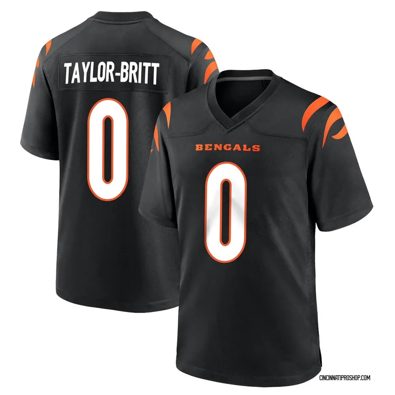 Black Men's Cam Taylor-Britt Cincinnati Bengals Game Team Color Jersey