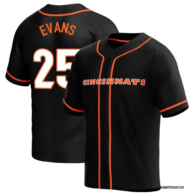 Chris Evans Cincinnati Bengals Men's Orange Name & Number Logo