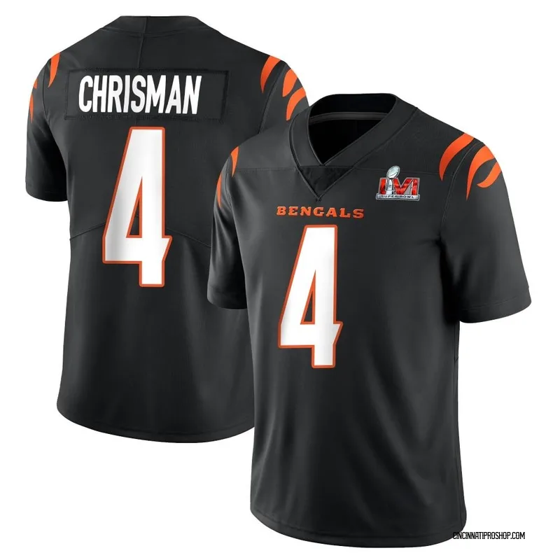 Black Women's Boomer Esiason Cincinnati Bengals Game Team Color Super Bowl  LVI Bound Jersey