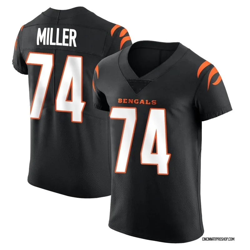 Black Men's Eric Miller Cincinnati Bengals Elite Team Color Vapor Untouchable Jersey