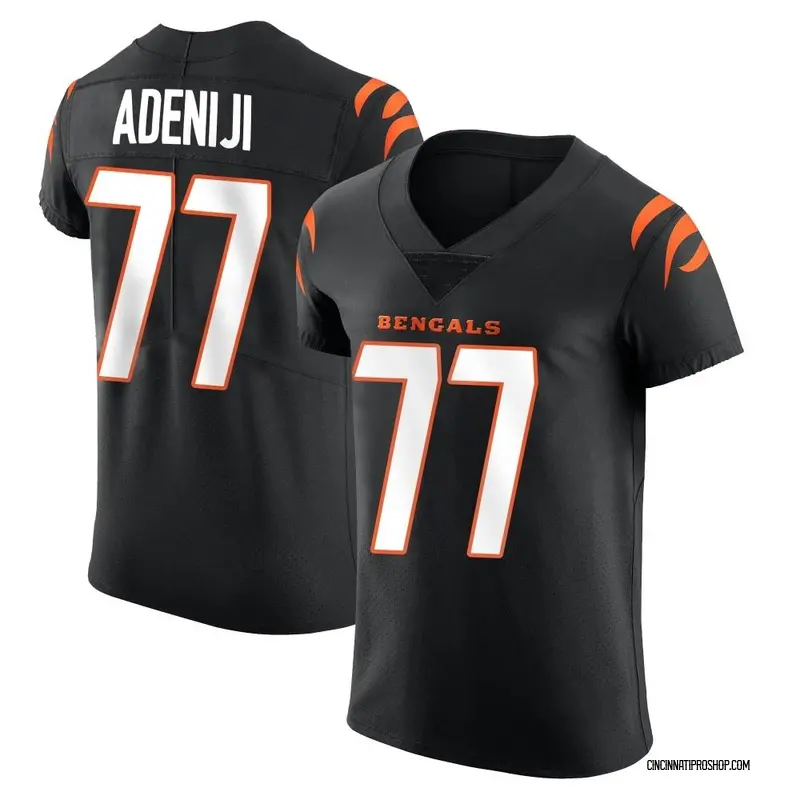 Black Men's Hakeem Adeniji Cincinnati Bengals Elite Team Color