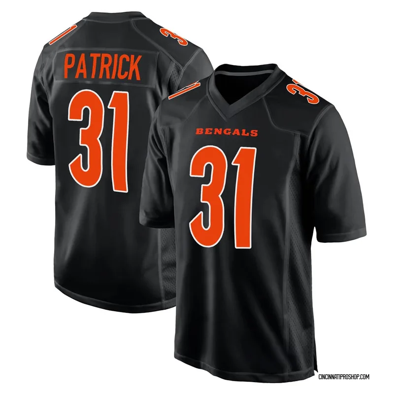 Black Men's Jacques Patrick Cincinnati Bengals Game Fashion Jersey