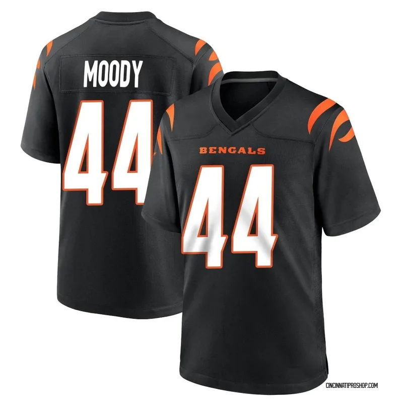 Black Men's Jaylen Moody Cincinnati Bengals Game Team Color Jersey