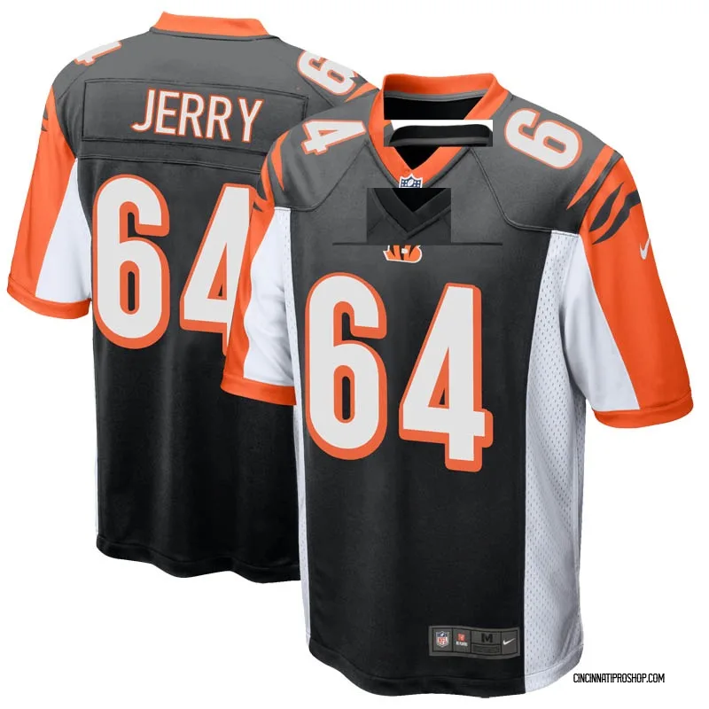 Black Men s John Jerry Cincinnati Bengals Game Team Color Jersey