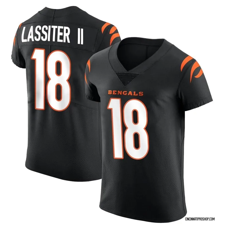 Women's Nike Kwamie Lassiter II Black Cincinnati Bengals Game Player Jersey Size: Large