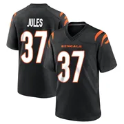 Black Men's PJ Jules Cincinnati Bengals Game Team Color Jersey