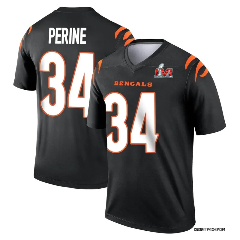 Men's Samaje Perine Cincinnati Bengals Legend Silver Jersey