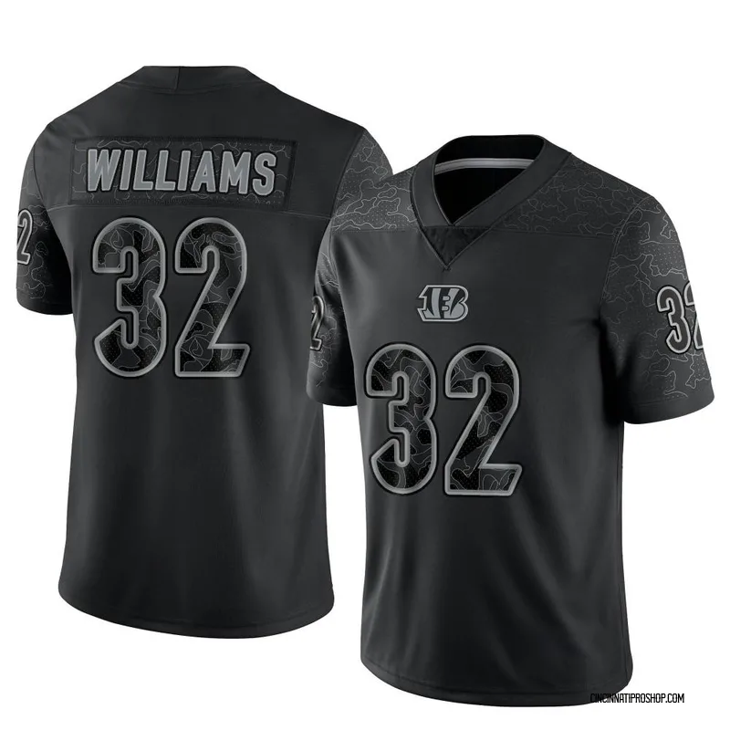 Trayveon Williams 32 Cincinnati Bengals Super Bowl LVII Champions Men Game  Jersey - Black - Bluefink