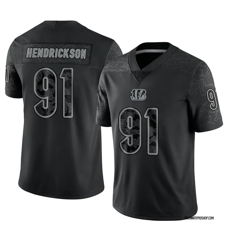 Men's Nike Trey Hendrickson Black Cincinnati Bengals Team Game Jersey