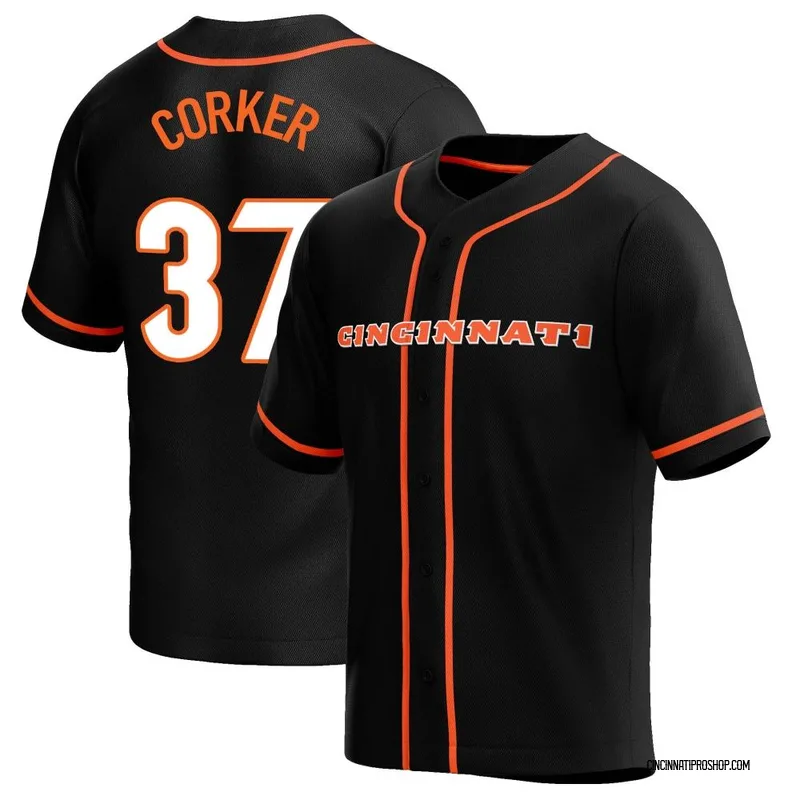 Yusuf Corker Cincinnati Bengals Youth Black Name & Number Logo T-Shirt 