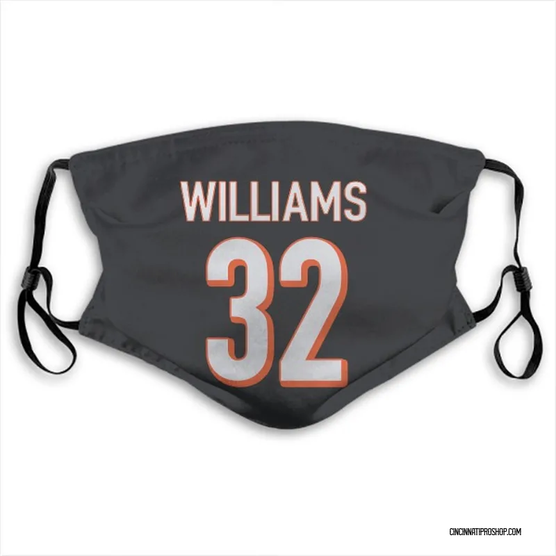 2022 Super Bowl LVI Patch Women's 2021 Cincinnati Bengals #32 Trayveon  Williams Black Alternate Game Jersey