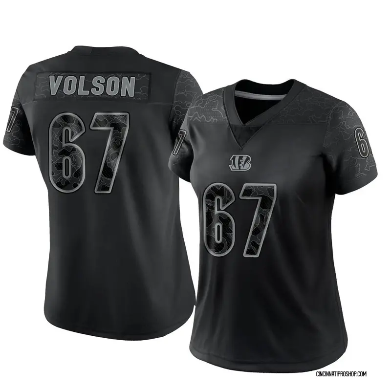 Black Women's Cordell Volson Cincinnati Bengals Limited Reflective Jersey