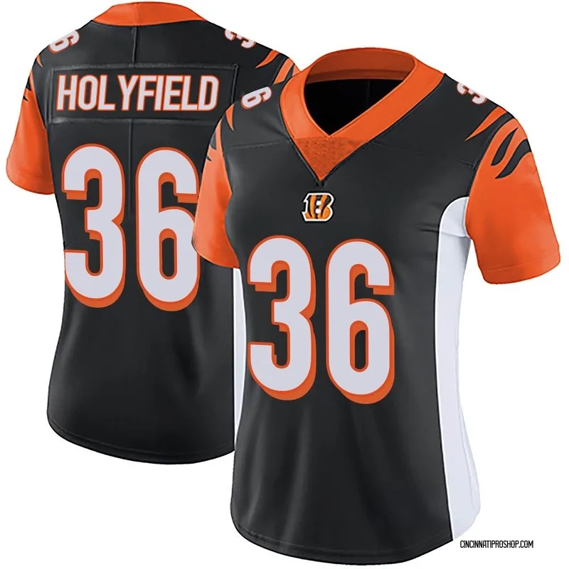 Elijah Holyfield Cincinnati Bengals Women's Black Backer Slim Fit Long  Sleeve T-Shirt 