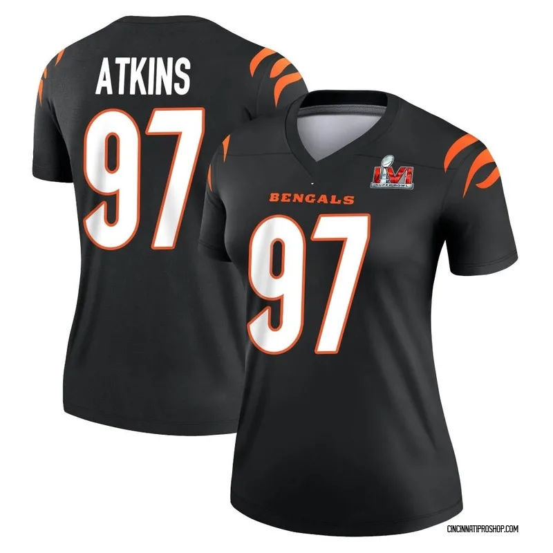 Nike Cincinnati Bengals #97 Geno Atkins Black Team Color Men's