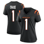 Women's Nike Ja'Marr Chase Black Cincinnati Bengals Game Jersey