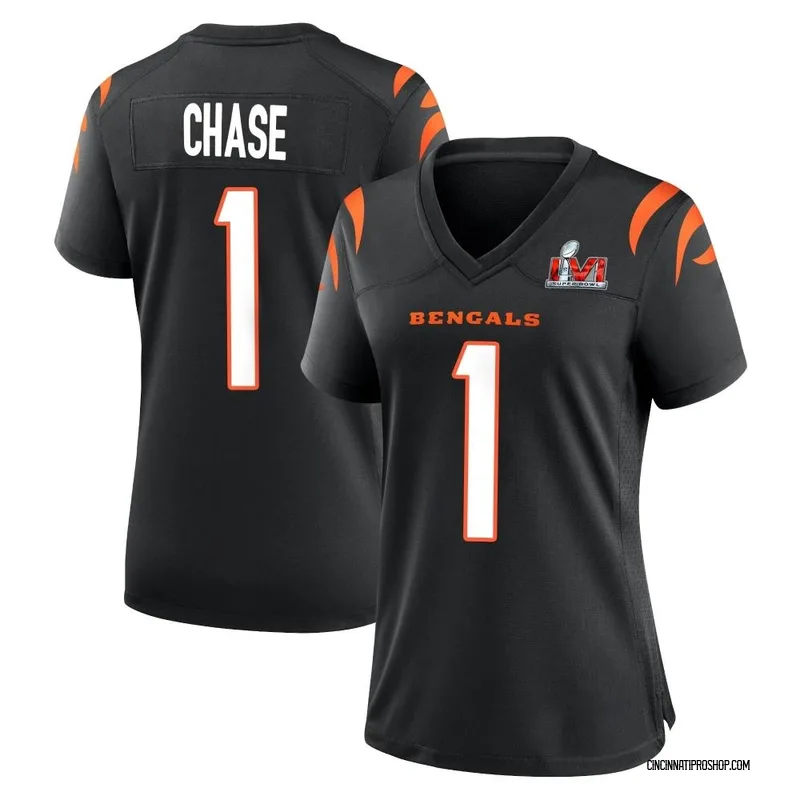 Men's Nike Ja'Marr Chase Black Cincinnati Bengals Super