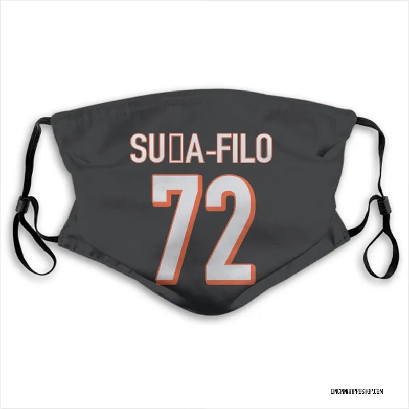 Xavier Su'a-Filo Cincinnati Bengals Youth Black Distressed Name & Number  Tri-Blend T-Shirt