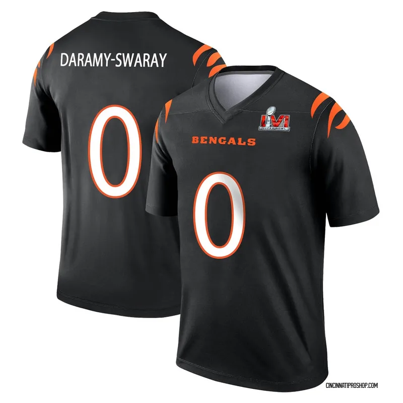 Abu Daramy-Swaray Cincinnati Bengals Men's Legend White Color Rush T-Shirt