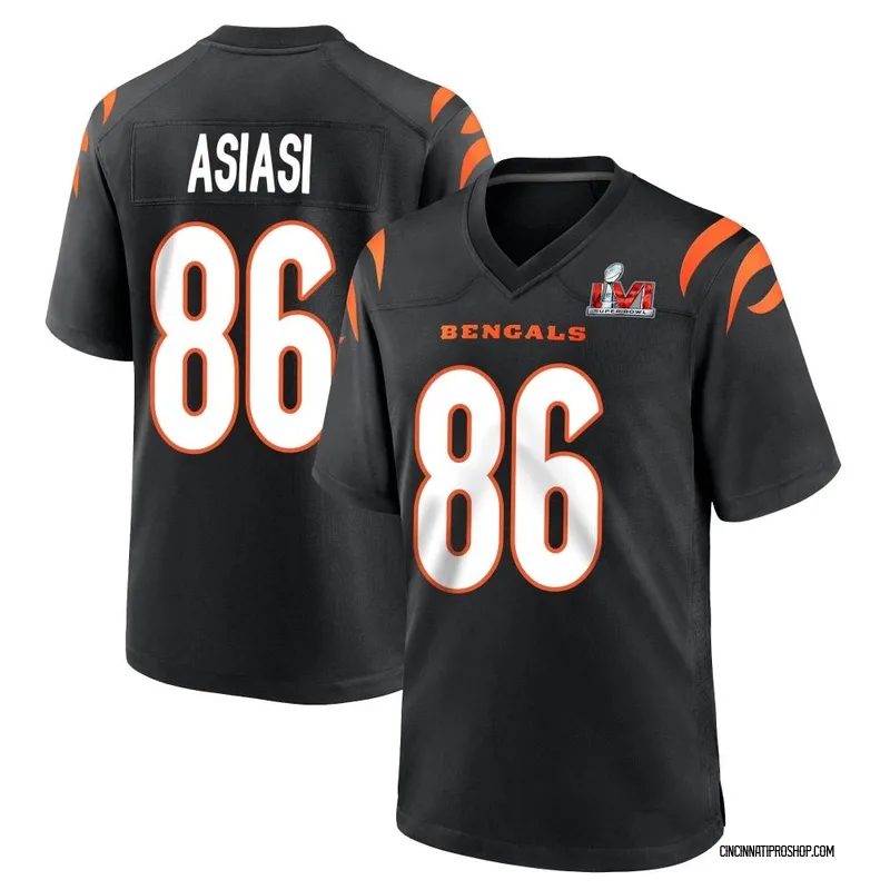 Devin Asiasi 86 Cincinnati Bengals Super Bowl LVII Champions Youth Game  Jersey - Black - Bluefink