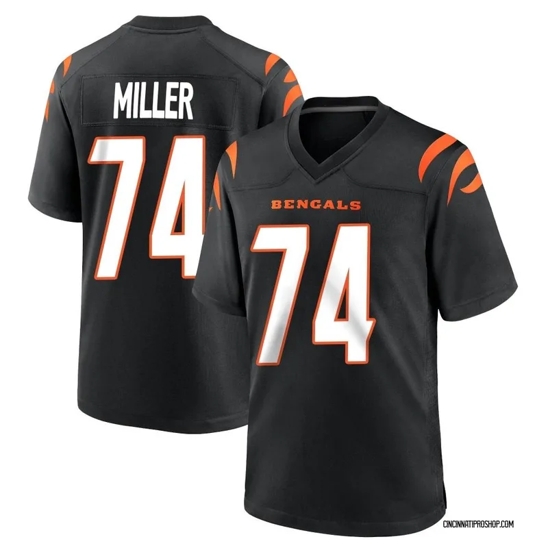 Black Youth Eric Miller Cincinnati Bengals Game Team Color Jersey