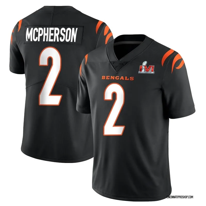 White Youth Evan McPherson Cincinnati Bengals Limited Vapor Untouchable  Super Bowl LVI Bound Jersey