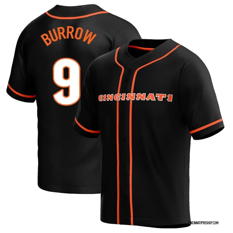 Youth Joe Burrow Black Cincinnati Bengals Replica Jersey 