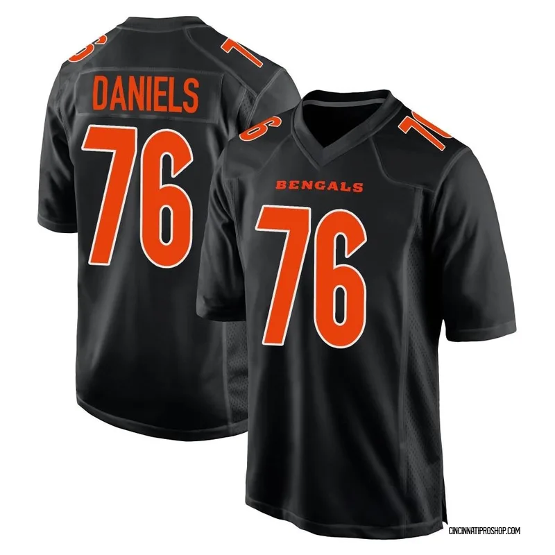 Youth Nike Cincinnati Bengals Mike Daniels Black Reflective Jersey