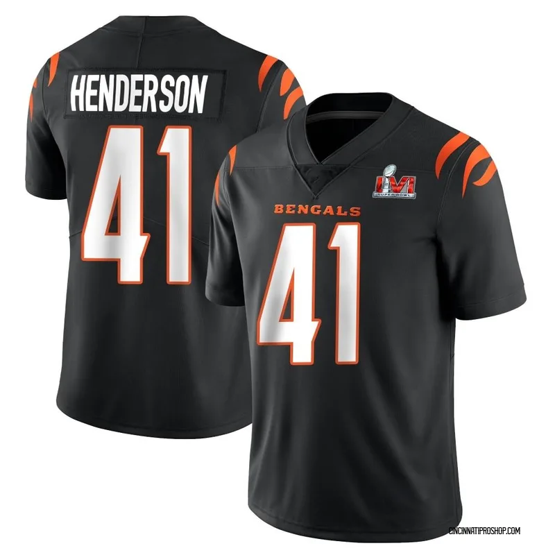 White Youth Trayvon Henderson Cincinnati Bengals Legend Color Rush Super  Bowl LVI Bound Jersey