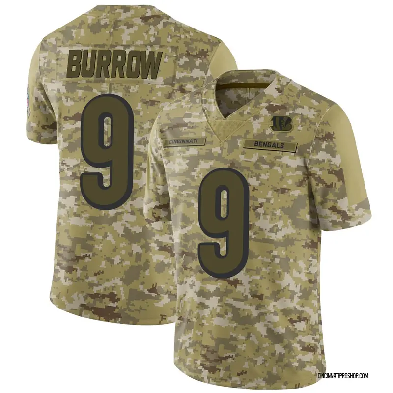 Joe Burrow Cincinnati Bengals military salute to service Jersey