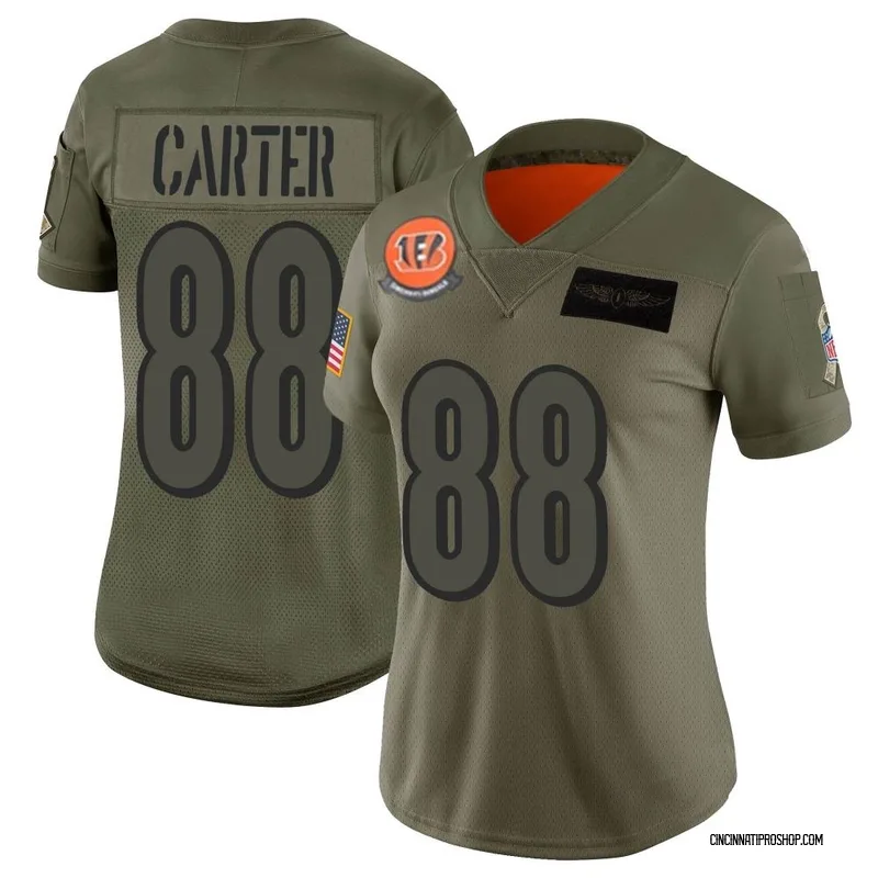 White Women's Malachi Carter Cincinnati Bengals Limited Color Rush