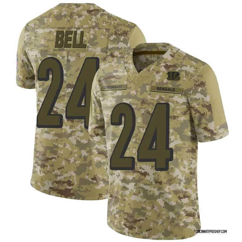 Camo Youth Vonn Bell Cincinnati Bengals Limited 2018 Salute to Service  Jersey