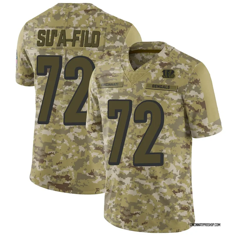 Camo Youth Xavier Su'a-Filo Cincinnati Bengals Limited 2018 Salute