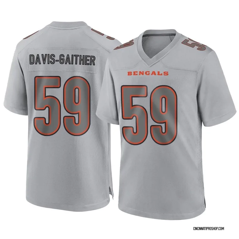 Men's Nike Akeem Davis-Gaither Black Cincinnati Bengals Game Player Jersey