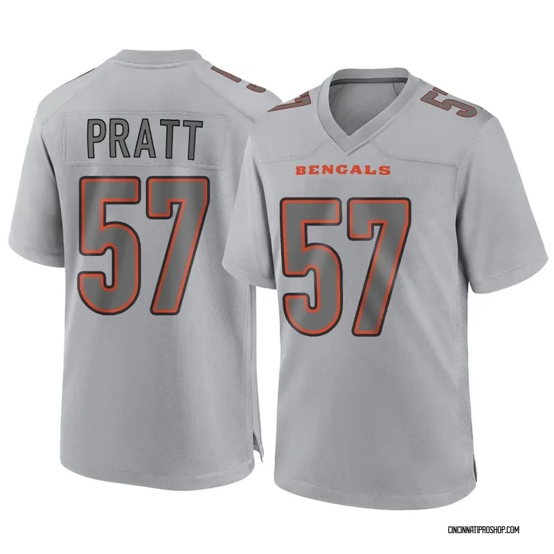 Men's Cincinnati Bengals #57 Germaine Pratt White Vapor Untouchable Limited  Player 100th Season Football Jersey Size S