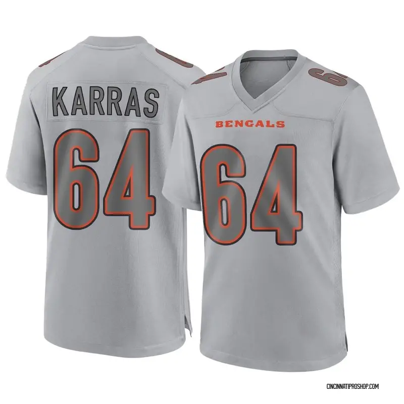 Ted Karras Men's Nike White Cincinnati Bengals Game Custom Jersey Size: 3XL