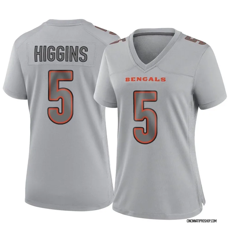 Gray Women's Tee Higgins Cincinnati Bengals Game Atmosphere Fashion Jersey