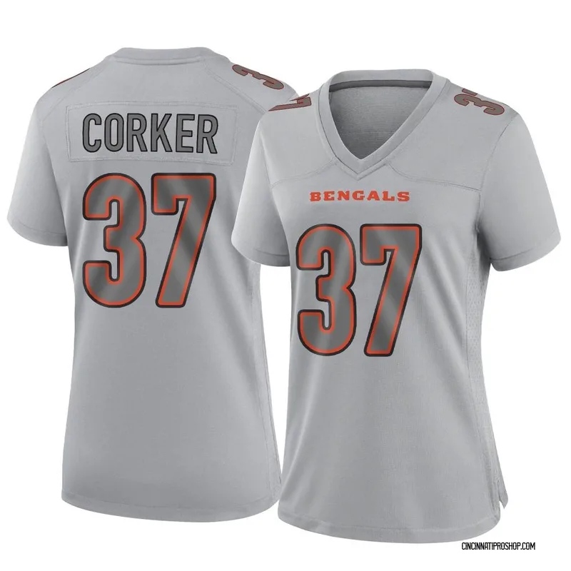 Yusuf Corker Cincinnati Bengals Youth Black Name & Number Logo T-Shirt 