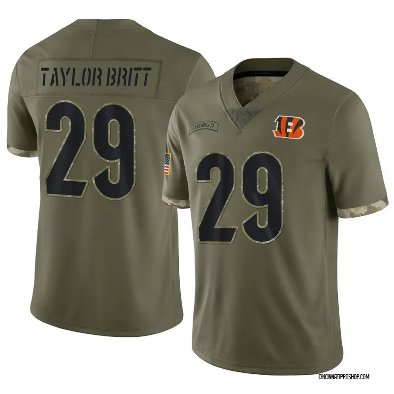 Cam Taylor-Britt 29 Cincinnati Bengals Super Bowl LVII Champions Men Game  Jersey - White - Bluefink