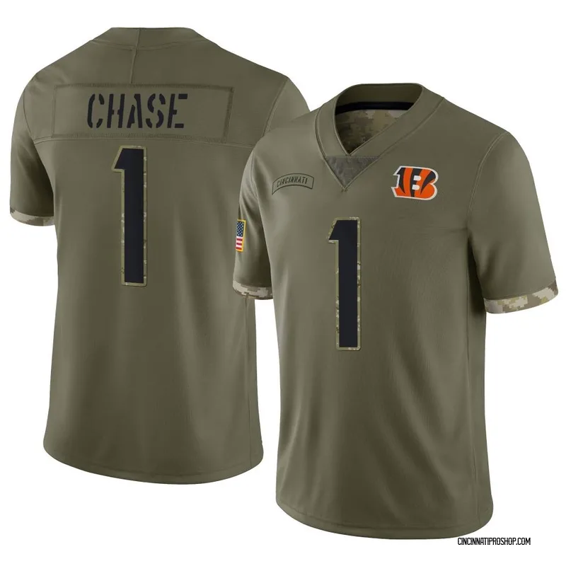 Youth Cincinnati Bengals Ja'Marr Chase Nike Gray Atmosphere Game Jersey