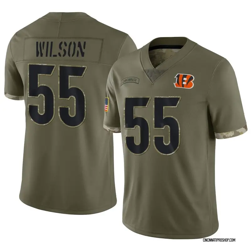 Logan Wilson 55 Cincinnati Bengals Super Bowl LVII Champions Men Game Jersey  - White - Bluefink