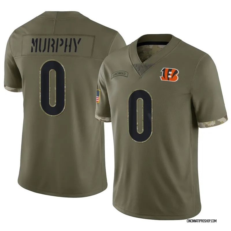 Youth Nike Joe Burrow Brown Cincinnati Bengals 2023 Salute to Service Limited Jersey Size: Small