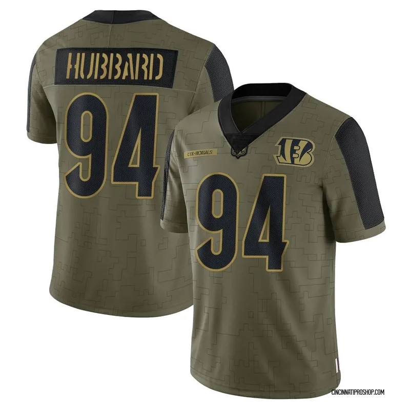 Men's Cincinnati Bengals #94 Sam Hubbard Orange Alternate Vapor Untouchable  Limited Player 100th Season Football Jersey Size S